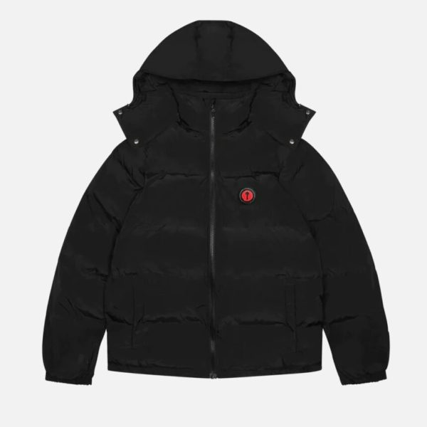 NEW Trapstar Irongate Detachable Hooded Puffer Coat Black - Trapstar London